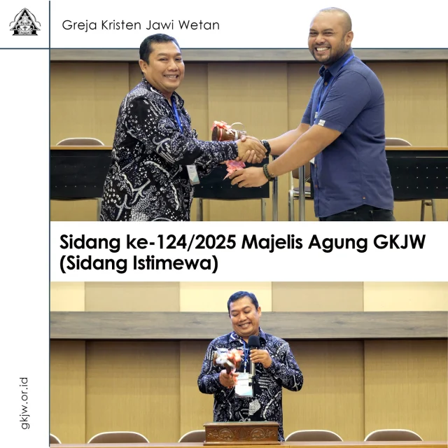 Greja Kristen Jawi Wetan menggelar Sidang ke-124/2025 Majelis Agung (Sidang Istimewa). Secara resmi persidangan tersebut diawali dengan Ibadah Pembukaan yang dilayani oleh para anggota Majelis Agung yang merupakan utusan dari Majelis Daerah Madiun. Sidang yang sedianya akan dilaksanakan selama tiga hari lamanya, mulai hari Jumat-Minggu, 14 -16 November 2025 ini ditempatkan di gedung EE Center, Bandulan, Malang.(humas)
Selengkapnya di https://gkjw.or.id
#gkjw