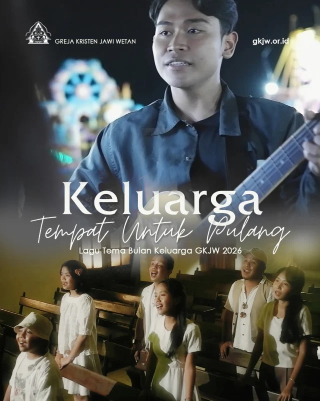 Lagu pujian Keluarga, Tempat untuk Pulang, Cipt. Pdt. Dikky Agung Triatmodjo adalah lagu Tema Bulan Keluarga GKJW 2026, yang dinyanyikan oleh anak-anak dan pemuda GKJW Segaran - Mojokerto.

Lagu pujian ini menggambarkan kehidupan keluarga yang penuh dengan dinamika. Keluarga yang bergumul dan terus berjuang menemukan jalan pulang. Dan pada akhirnya, keluarga yang hidup di dalam Tuhan akan terus melangkah di jalan Tuhan, merasakan pertolongan Tuhan dan mendapatkan ketenangan.

Kini bersama kita menjalani kehidupan keluarga bersama dengan Tuhan. Sebab keluarga adalah tempat untuk pulang.

Tuhan Yesus Sang Kepala Keluarga senantiasa menyertai dan memberkati keluarga kita.

Unduh partitur lagu https://bit.ly/keluargagkjw2026

Video diproduksi oleh Tim Multimedia GKJW Segaran - Dlanggu

@gkjwsegarandlanggu 
@m2sm_segaran_mojokerto