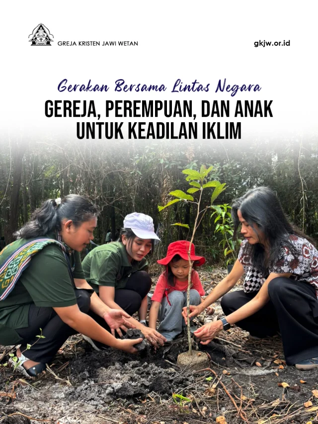 Krisis iklim bukan lagi ancaman masa depan, melainkan realitas hari ini. Perempuan dan anak-anak di wilayah Asia-Pasifik kini menjadi kelompok yang paling rentan terdampak oleh bencana ekologis.

Merespons panggilan iman ini, United Evangelical Mission (UEM) bersama PGI (GKJW, HKBP, GKI Tanah Papua, GKPS, GKJTU, GKPA, GKPI, GKPM, GKB ) bersinergi menggerakkan kekuatan oikumene dengan mengutus para pemimpin jemaat dan aktivis dari berbagai denominasi gereja di Indonesia ke jantung pulau Kalimantan.

Dipusatkan dan difasilitasi oleh Gereja Kalimantan Evangelis (GKE) sebagai tuan rumah, rangkaian kegiatan internasional ini telah sukses digelar: 
 “Training of Trainers (ToT): Empowering Women and Children for Climate Justice” pada (22–29 Juni 2026).

Selama 8 hari penuh di Palangkaraya, para utusan PGI bersama delegasi internasional dari Sri Lanka 🇱🇰 dan Filipina 🇵🇭 bersatu memperdalam teologi lingkungan (eco-theology) serta menyusun rencana aksi nyata.

Ingat, perempuan dan anak-anak bukan sekadar korban, mereka adalah agen perubahan kunci! Saatnya gereja bergerak keluar melampaui tembok altar untuk menyuarakan ketahanan lingkungan demi masa depan generasi kita. ✊💚

📍 Palangkaraya, Kalimantan Tengah

Penulis: Pdt. Tamariska

#gkjw @unitedmission