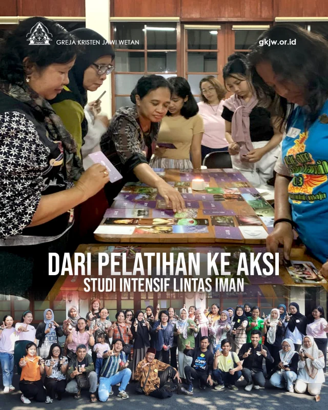SILI (Studi Intensif Lintas Iman) – Perempuan Agen Perdamaian terus berlanjut. Setelah mengikuti rangkaian pelatihan pada 2025, para peserta kini membawa pengalaman, wawasan, dan relasi lintas iman yang telah mereka bangun ke dalam komunitas masing-masing. Dari sana, lahirlah berbagai inisiatif yang berangkat dari kebutuhan di sekitar mereka dan komitmen bersama untuk merawat perdamaian. Sepanjang Juni hingga Juli 2026, Balewiyata menjadi ruang belajar dan berkumpul bagi tiga proyek yang diinisiasi dan diorganisasi oleh para peserta SILI. 

Berita lengkap di https://gkjw.or.id