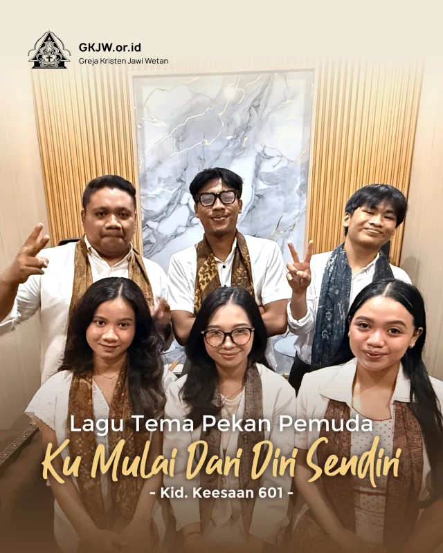 Lagu Ku Mulai Dari Diri Sendiri,
Cipt. Pontas Purba adalah lagu pujian yang menjadi lagu tema Pekan Pemuda 2026.
Lagu ini dibawakan oleh pemuda/i GKJW Pare.

Lagu Ku Mulai Dari Diri Sendiri ini membawa kesadaran pada umat/pemuda untuk melakukan hal yang terbaik dalam hidup harus dimulai dari diri sendiri dan keluarga. Umat/pemuda diajak untuk hidup jujur, setia mengikut Tuhan, dan teguh dalam iman.

Selengkapnya dapat dibaca di https://gkjw.or.id/